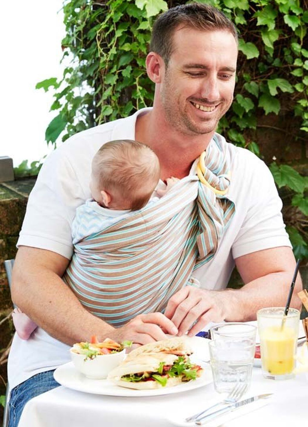 Choc Mint Ice Cream Baby Ring Sling, , hi-res image number 0
