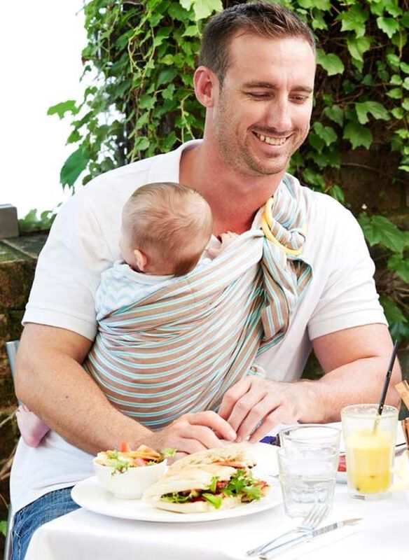 Choc Mint Ice Cream Baby Ring Sling