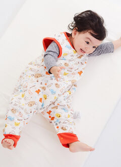 Non-toxic Cot Mattress Topper With Cover 120X60cm, White, hi-res