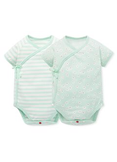 Pearl Barley Newborn Cotton S/S Bodysuit 2 Pcs Pack, , hi-res