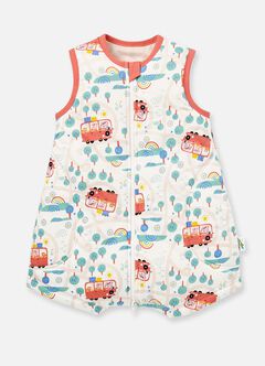 Lightweight Optimum Temp. Sleep Suit Peppa Pig Wheels On The Bus, Brick, hi-res