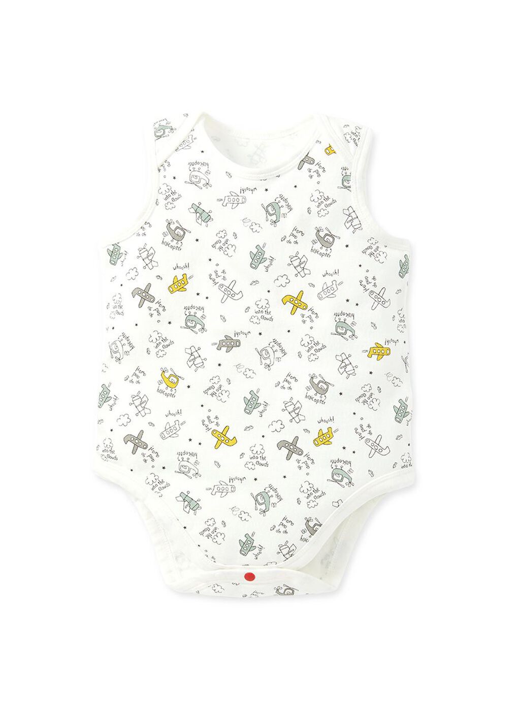 Airplane Baby Cotton Sleeveless Bodysuit 2 Pack, , hi-res image number 1
