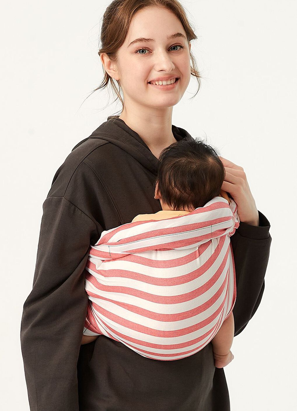 Tomato Cheese Baby Ring Sling, Red, hi-res image number 2