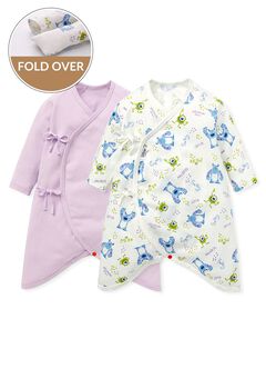 Disney Monsters University Newborn Cotton L/S Romper 2 Pcs Pack, , hi-res