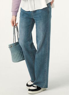 Best Fit Maternity Straight Leg Jeans, , hi-res