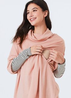 2 in 1 Maternity & Nursing Loose Top, , hi-res
