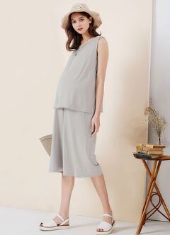 Maternity & Nursing Top Plus Wide Leg Pants Co-Ord Set, , hi-res