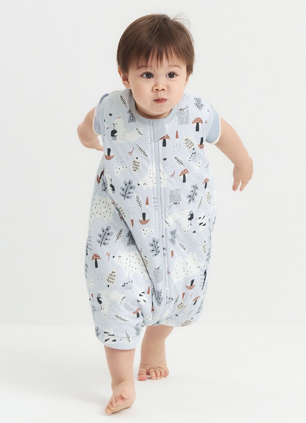 Lightweight Optimum Temp. Sleep Suit-Forest Family, , hi-res image number 2