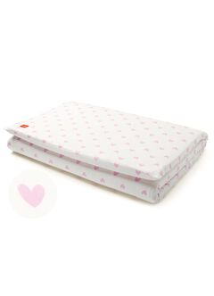 Cotton Printed Cot Sheets 120x60cm, White, hi-res