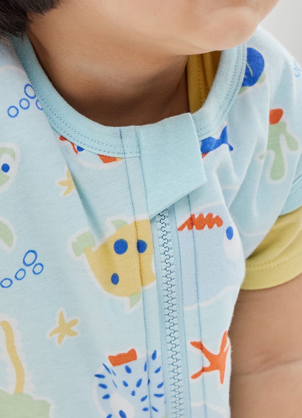 Lightweight Optimum Temp. Sleep Suit-Sea World, , hi-res image number 3