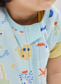 Lightweight Optimum Temp. Sleep Suit-Sea World, , hi-res