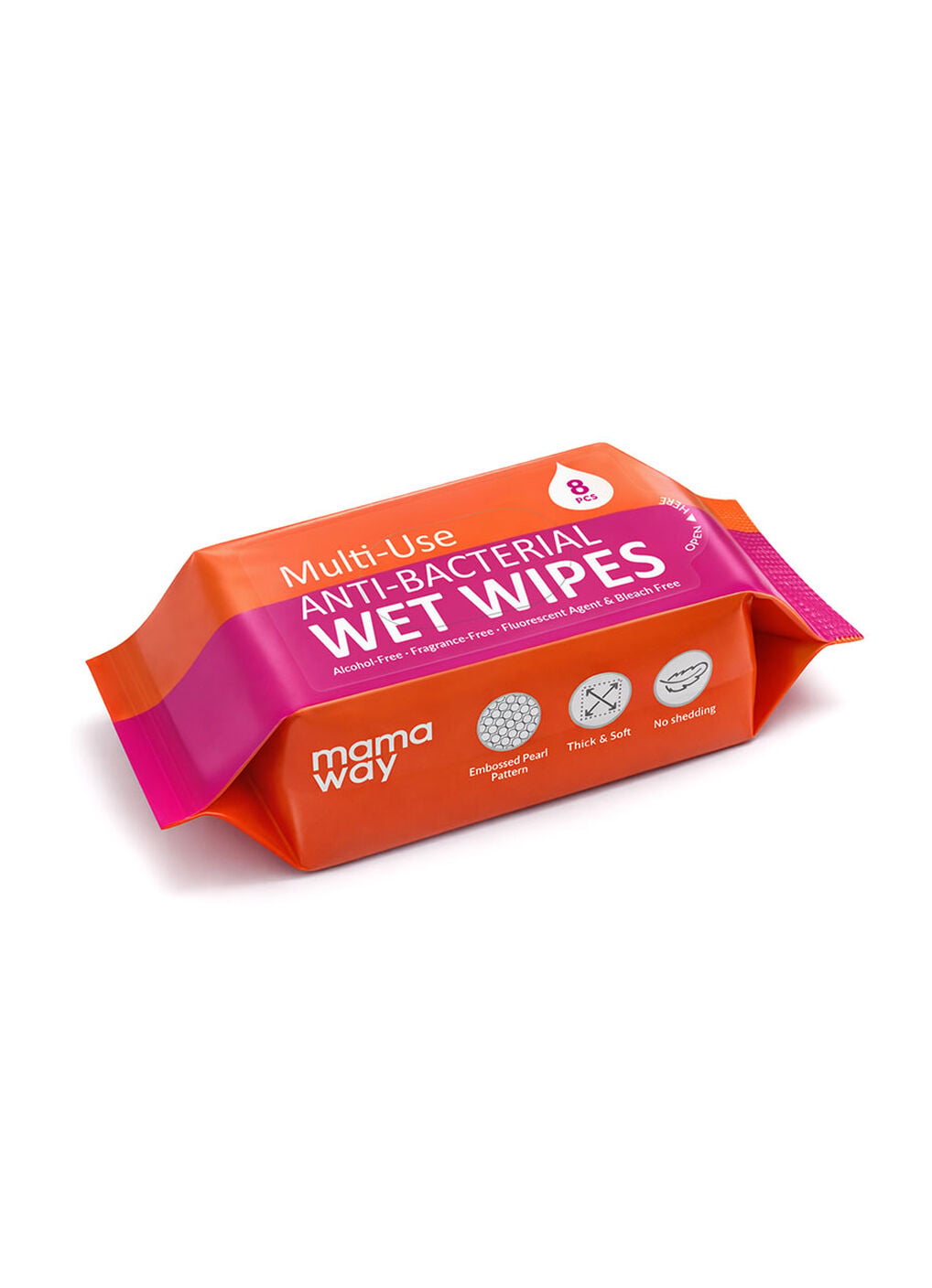 Multi-Use Anti-Bacterial Wet Wipescarry-on bag (4packs per set), , hi-res image number 0