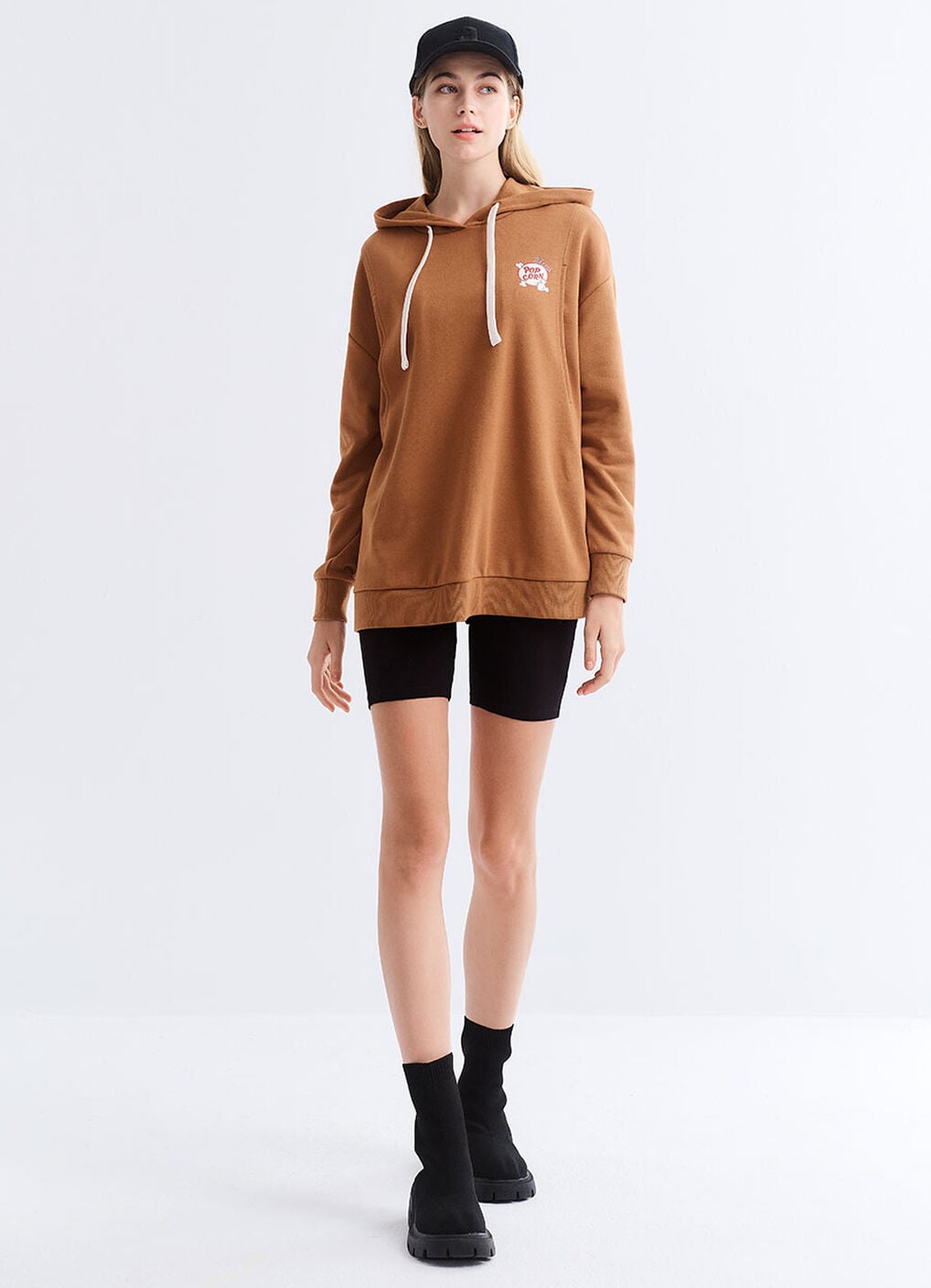 Disney Chip & Dale Popcorn Long Sleeves Maternity & Nursing Top, Brown, hi-res image number 2