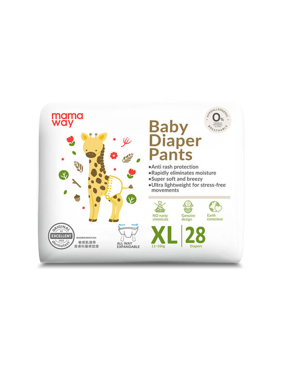 Mamaway Baby Diaper Pants (XL , 28 pcs)