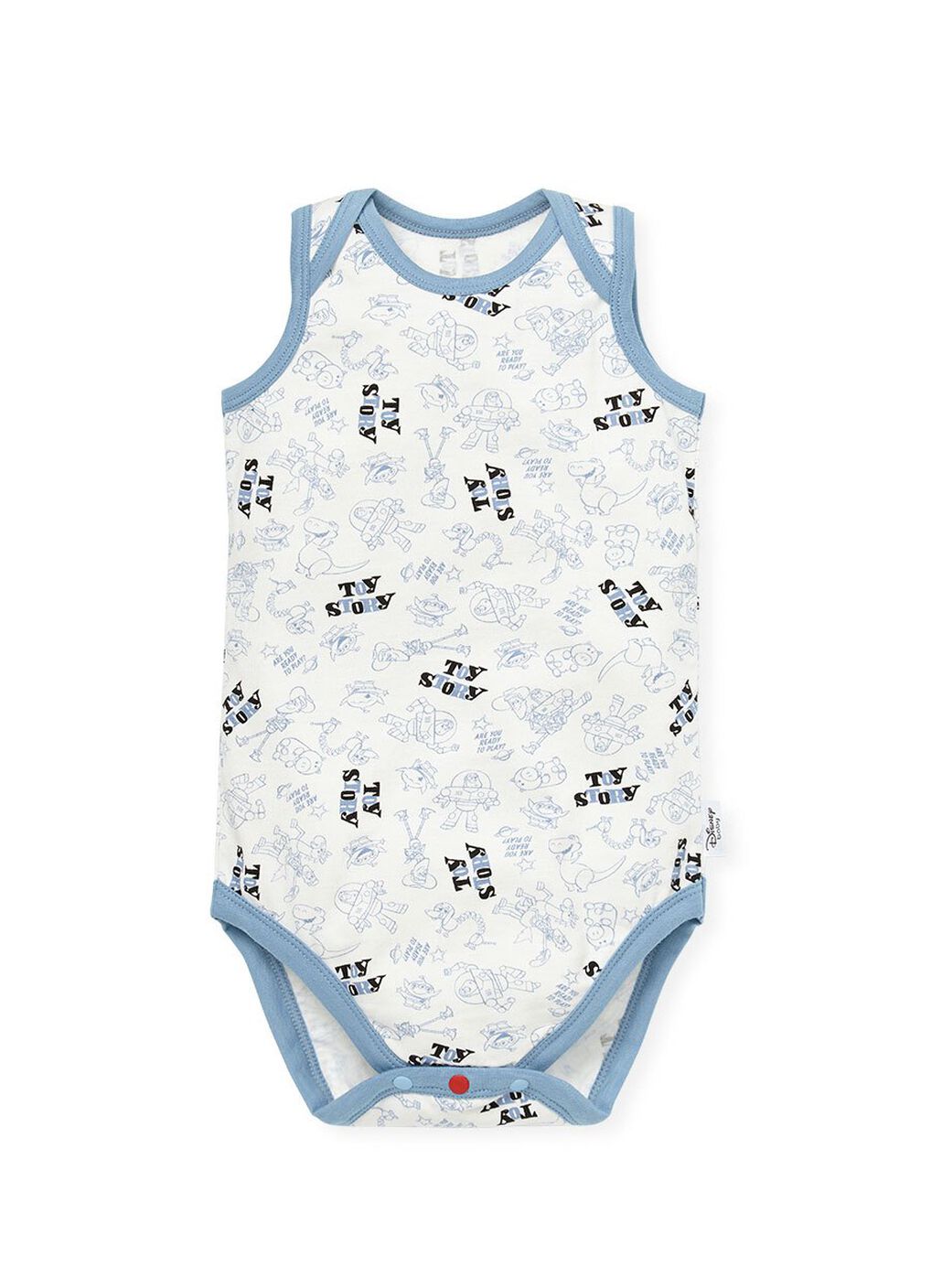 Baby Cotton Sleeveless Bodysuit 2 Pack, Mid Blue, hi-res image number 2