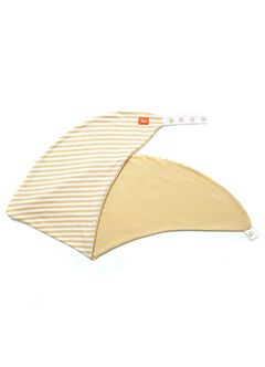 Non-Toxic Maternity & Feeding Pillow Case - Yellow Stripe, Butter, hi-res