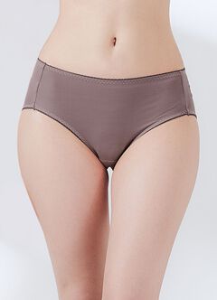 Antibacterial Maternity Midi Briefs 2 Pack, Dusty Purple, hi-res