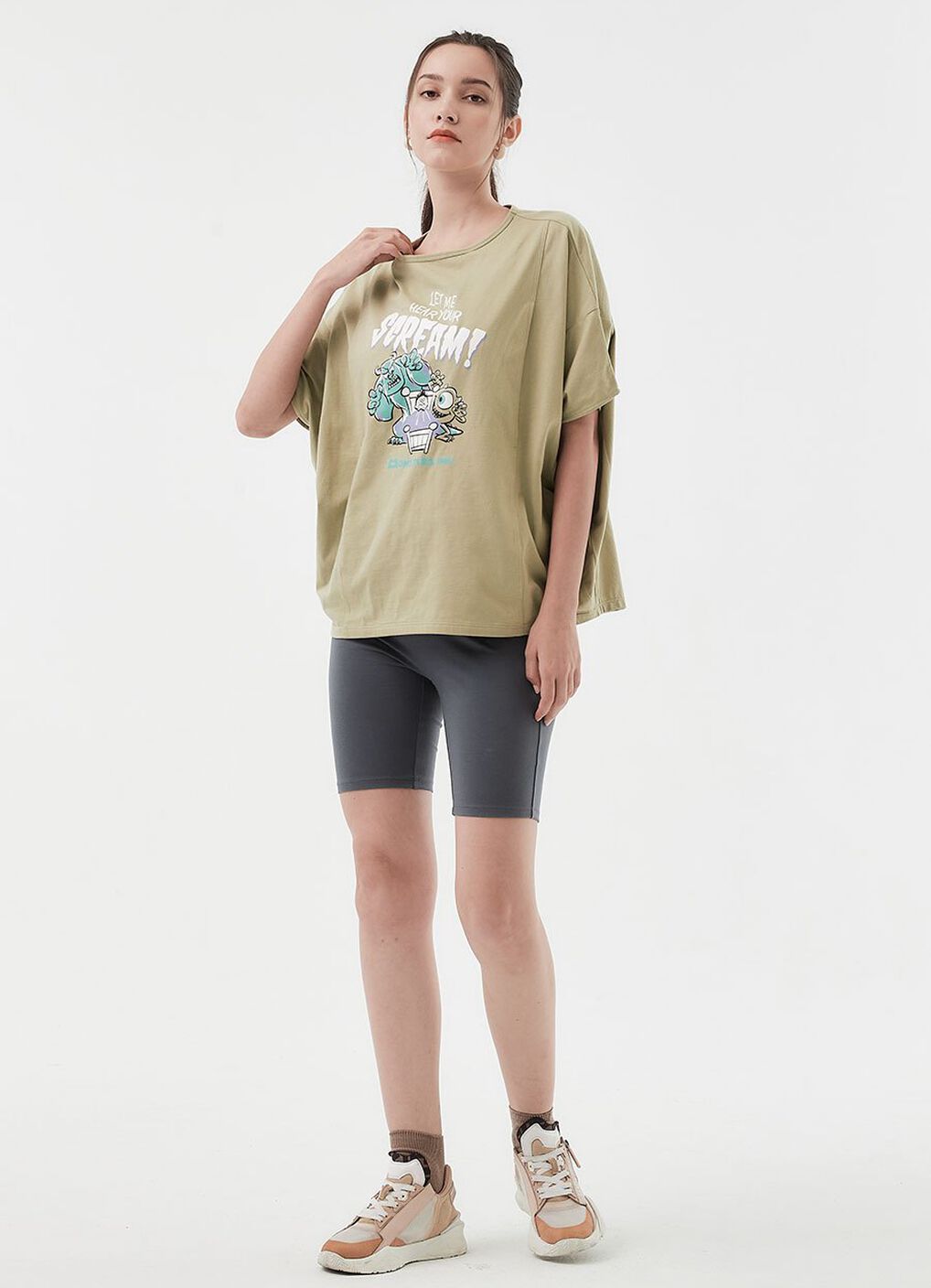Ultra-Stretch Maternity Biker Shorts, Sage, hi-res image number 4