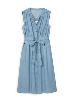 Button-through S/L Maternity & Nursing Dress, , hi-res
