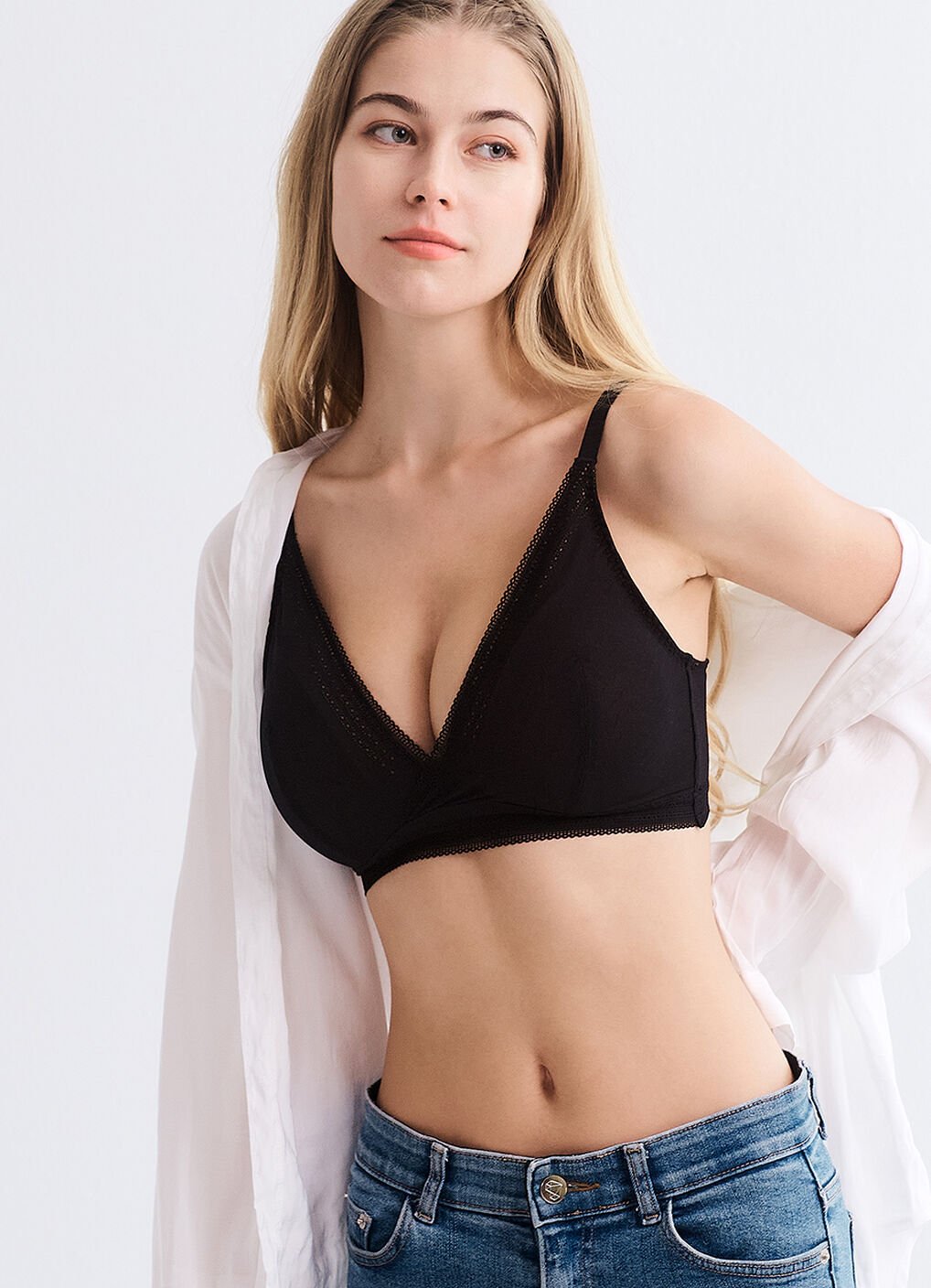 Breezy Lace Crossover Maternity & Nursing Bra, , hi-res image number 2