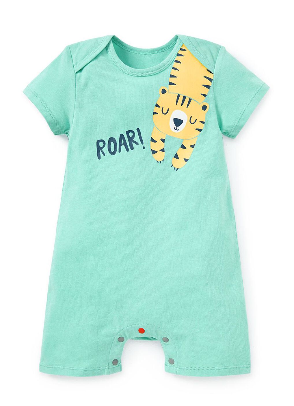 Tiger Baby Cotton S/S Romper, , hi-res image number 0