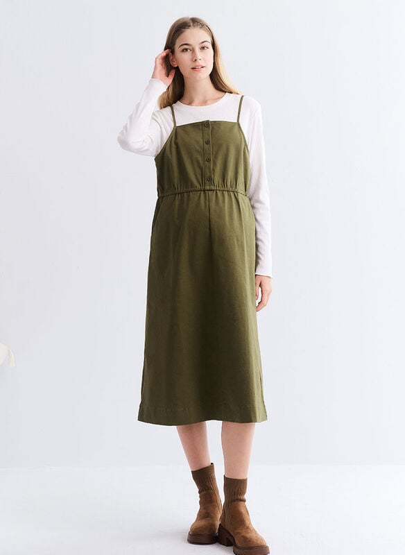 2 in 1 Maternity & Nursing Spliced Dress