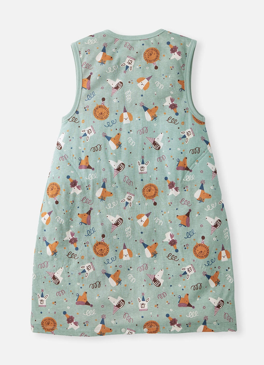 Lightweight Optimum Temp. Sleep Suit-Doggie Party, , hi-res image number 1