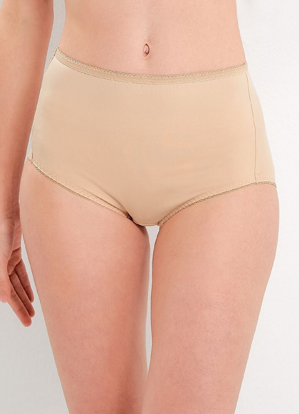 (New) Antibacterial Maternity Full Briefs 2 Pack, Nude, hi-res image number 0