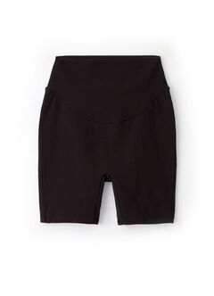 Ultra-Stretch Maternity Biker Shorts, Black, hi-res