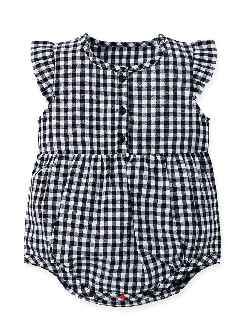 Baby Ruffle S/L Bodysuit, Black, hi-res image number 0