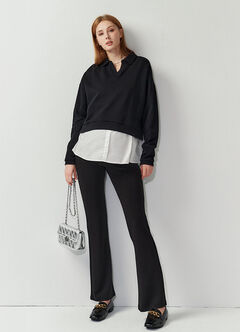 Skipper Collar 2 in 1 Maternity & Nursing Layered Jumper, , hi-res