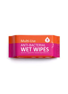 Multi-Use Anti-Bacterial Wet Wipescarry-on bag (4packs per set), , hi-res