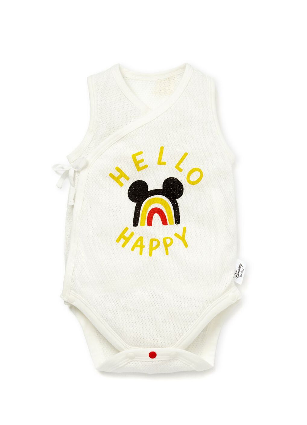Newborn Cotton Mesh Sleeveless Bodysuit 2 Pack, Cream, hi-res image number 1