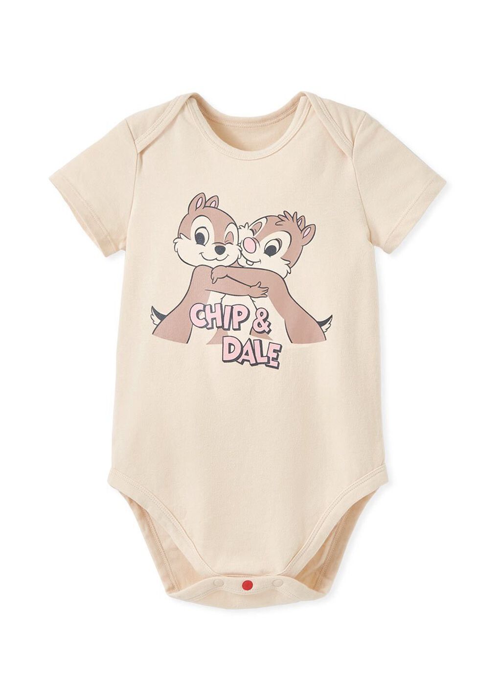 Disney Chip & Dale Baby Cotton Short Sleeve Bodysuit, , hi-res image number 0