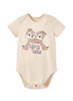 Disney Chip & Dale Baby Cotton Short Sleeve Bodysuit, , hi-res