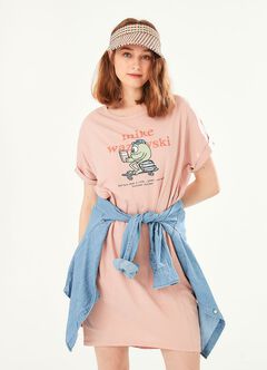 Disney Mike Maternity & Nursing Long Top, Dusty Pink, hi-res