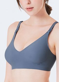 Ultra Silky Seamless Maternity & Nursing Bra, Periwinkle, hi-res