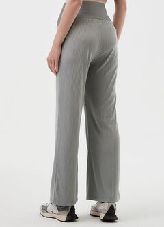 Pleated Maternity Straight Leg Pants, Silver, hi-res