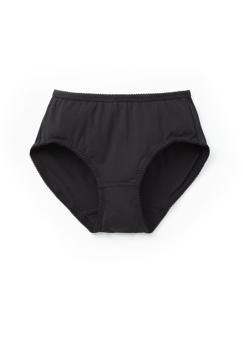 (New) Antibacterial Maternity Midi Briefs 2 Pack, Black, hi-res image number 1