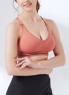 Antibacterial Seamless Maternity & Nursing Sports Bra, , hi-res