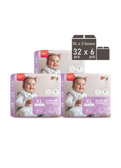 Mamaway Baby Diapers (XL, 32pcs x 6pck), , hi-res
