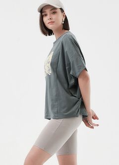 Ultra-Stretch Maternity Biker Shorts, Silver, hi-res