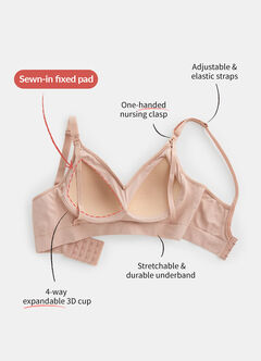 Ultra Breezy Seamless Maternity & Nursing Bra, , hi-res