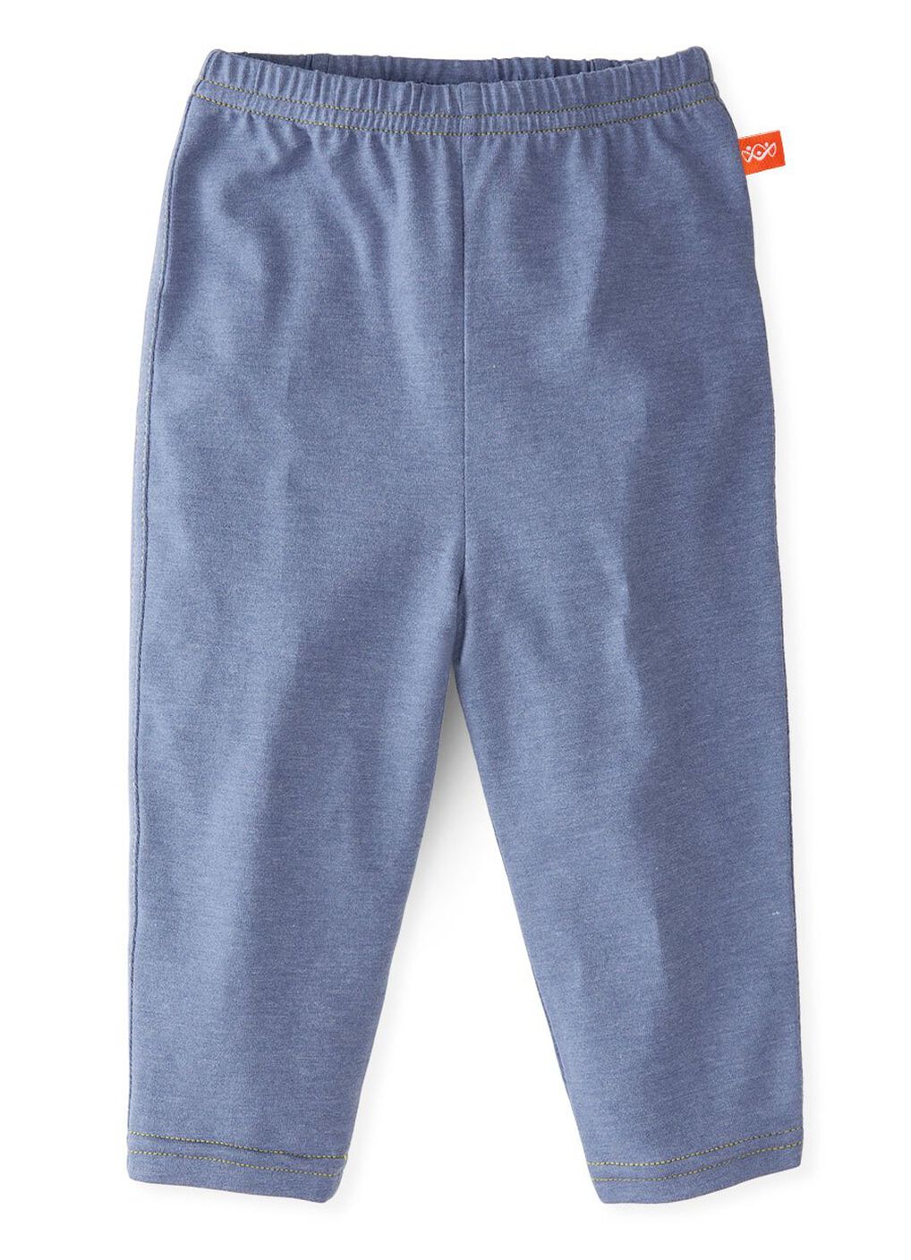 Baby Cotton Full-length Leggings, Blue Grey, hi-res image number 0