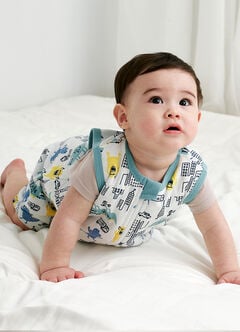 Lightweight Optimum Temp. Sleep Suit-Monster War, , hi-res