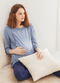 Sweet Dreams Maternity & Nursing Pyjama Set, Periwinkle, hi-res