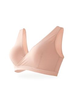 Ultra Breezy Crossover Nursing Sleep Bra, Dusty Pink, hi-res