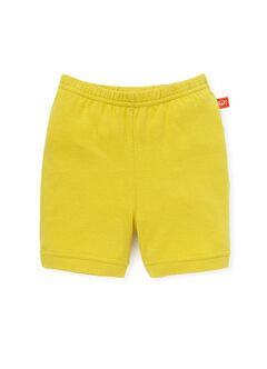 Baby Cotton Short Leggings, Mustard, hi-res