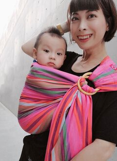 Rainbow Crayon Baby Ring Sling, , hi-res