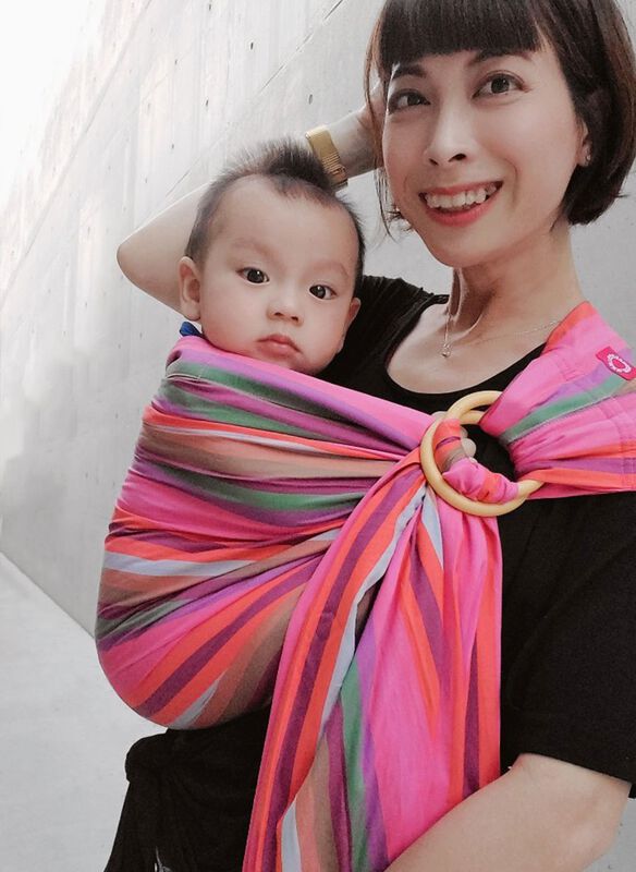 Rainbow Crayon Baby Ring Sling